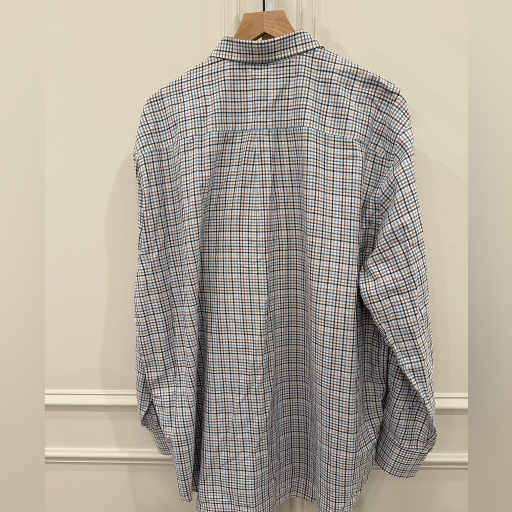 Peter Millar Multicolor Checkered Button Down Shi… - image 4